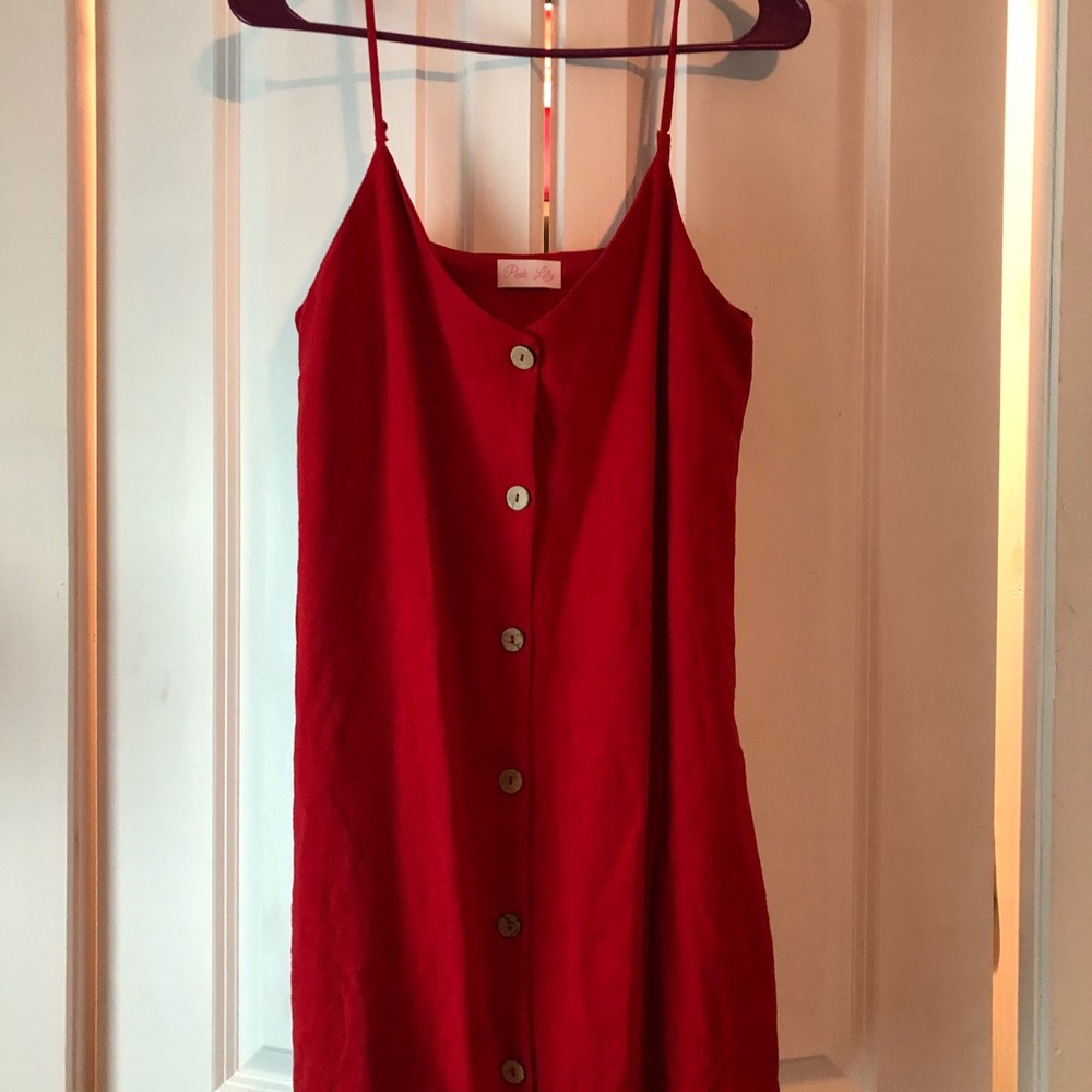 Pink lily dress